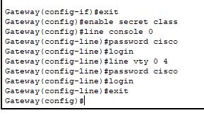 g. Configure logging synchronous para evitar que los mensajes de consola interrumpan la entrada del comando. Step 5: configurar el routing estático. a.