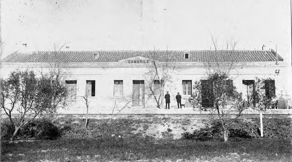 Estació del ferrocarril, cap a 1900 Arxiu