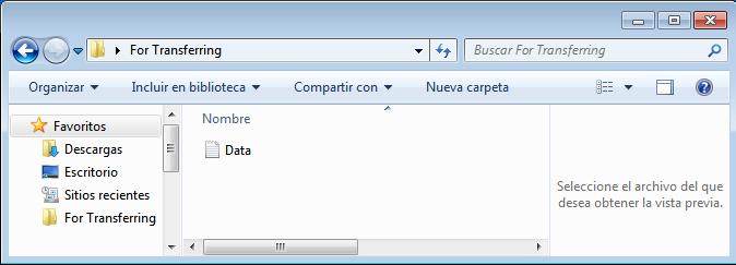 Qué advierte sobre la ubicación del archivo Datos? k. Cierre la ventana Vista detallada. l. Cierre la ventana Informes de Windows Easy Transfer. m.