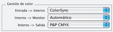 Automático es para usar conjuntamente el espacio de color interno ajustado en Photoshop (Por favor, compruebe que el perfil ICC interno elegido en SilverFast, coincide con el asignado al espacio de