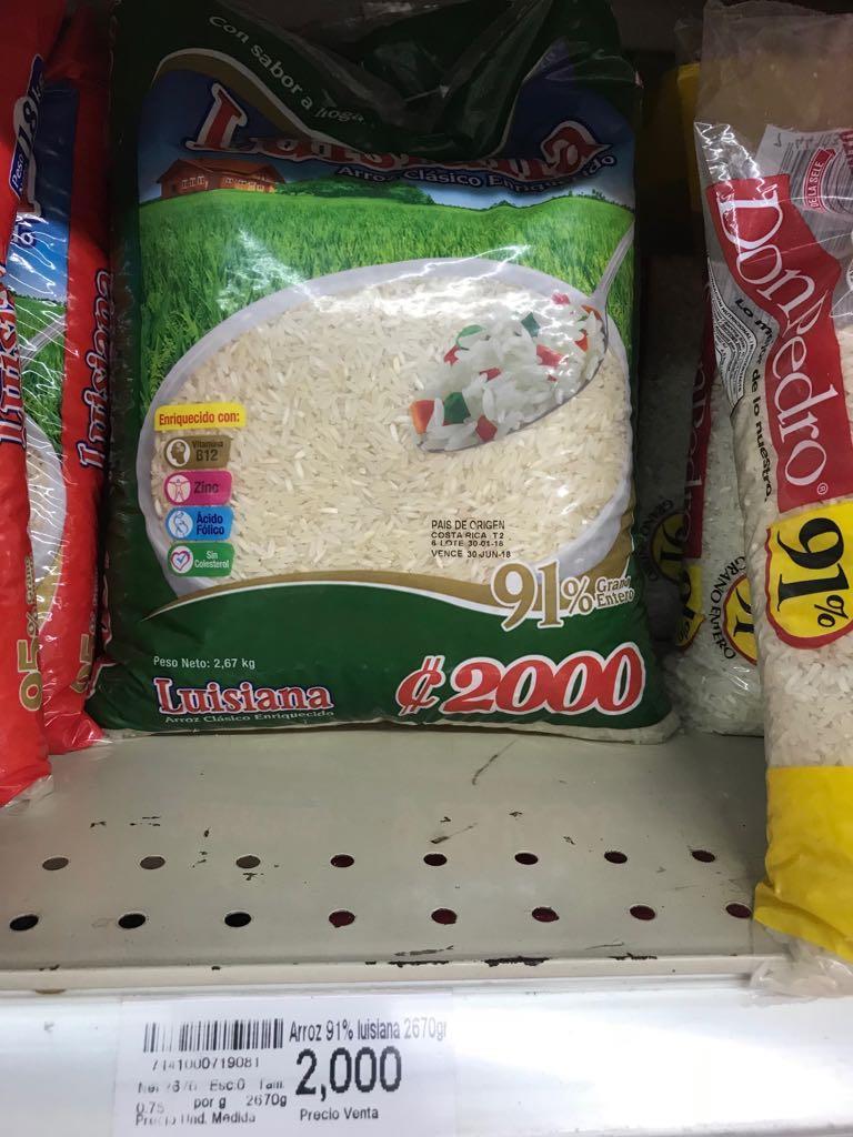 XV. HALLAZGOS 1. Se constató la venta de arroz marca Luisiana de 2.
