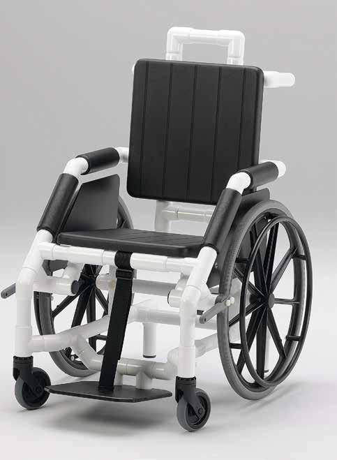 de parada reposapiés plegable ruedas sintéticas sólidas La silla de transporte RCN modelo DR 100 K está