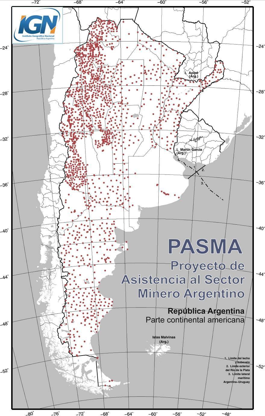 PASMA (Proyecto de Apoyo al Sector Minero Argentino) Medición
