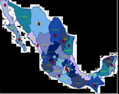 2.2 EL ILS EN MEXICO Actualmente en nuestro país solo unos cuantos aeropuertos operan con ayuda del ILS, de acuerdo a la información contenida en el AIP de México.
