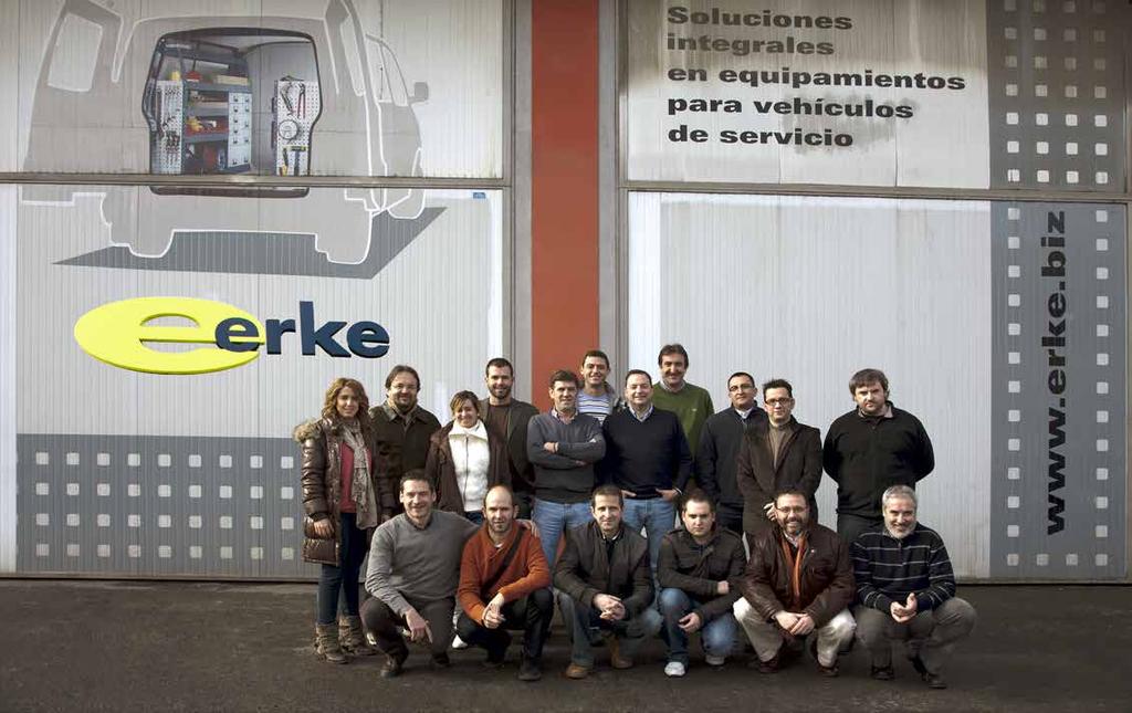 Erke está constituida por técnicos especialistas en el equipamiento interior de vehículos profesionales.