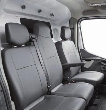 M Compatibles con los airbags Se integran perfectamente en el vehículo, con un color idéntico al resto de la tapicería TEP ya montada. laterales. Lavables a máquina. Fundas de montaje rápido.