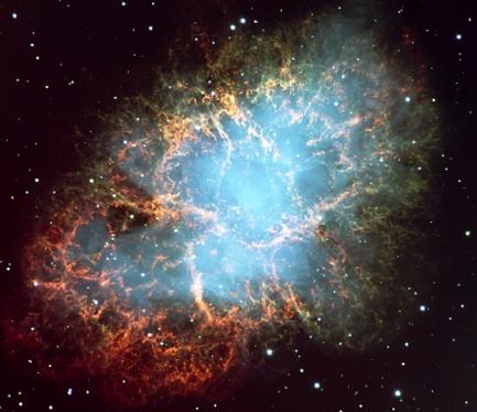 La Nebulosa del Cangrejo (SN1054ac) es una SN que explotó en el año 1054.
