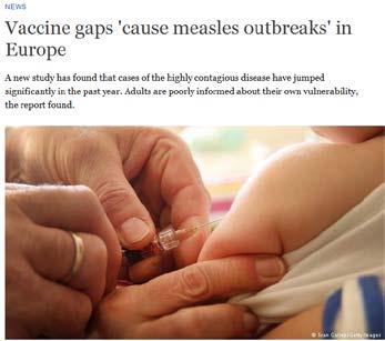 Antecedents (IV). Vacunació Grups antivacunes i conseqüències. o Brot de xarampió a Romania en curs des de gener 2016 5.