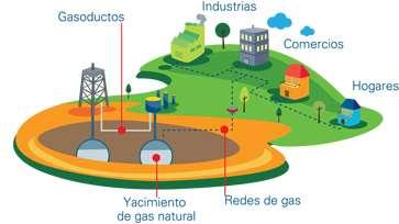 Transportistas: Se ocupan del traslado del gas natural desde las cuencas de producción hasta las distintas