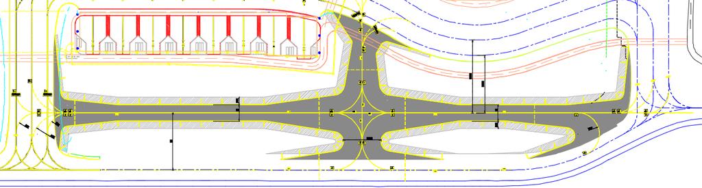 Diseño de transición pavimento flexible a pavimento rígido del Apron actual clave para