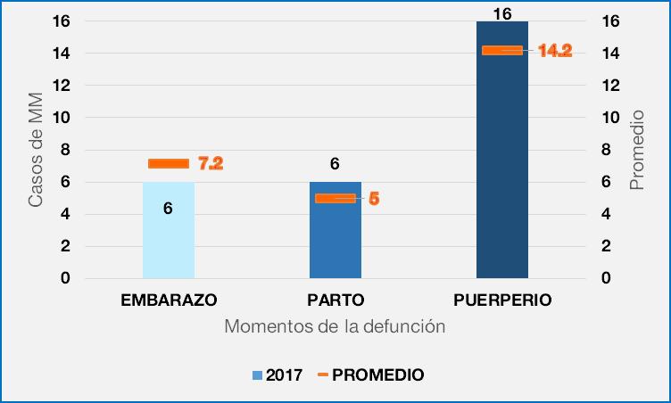 46 año 2017, no se ha notificado a nivel de Región Cajamarca muertes maternas, quedando reportado hasta la presente semana epidemiológica, 28MM: 22 MM de tipo directo y 06MM de tipo indirecto.