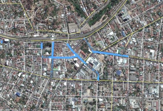Figura 19. Restricción camiones en comuna de Quilpué, acercamiento FUENTE: Actualización Plan de Transporte de Gran Valparaíso y Desarrollo Anteproyecto, Etapa I 28 3.