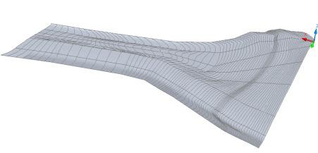 Finalmente, una de las mayores dificultades al resolver modelos complejos como la corriente en un río en 3D con grandes dimensiones, es la adecuada representación de formas irregulares como bancos y