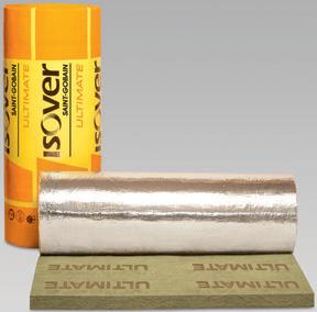 U SeaProtect Roll Alu1 Rollos revestidos de aluminio - densidad desde 13 a 36 Kg/m 3 La lana mineral ULTIMATE proporciona un alto rendimiento único: combina seguridad, confort y fácil manejo.