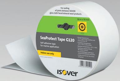SeaProtect Tape G120 Cinta de tejido de vidrio autoadhesiva La lana mineral ULTIMATE proporciona un alto rendimiento único: combina seguridad, confort y fácil manejo.