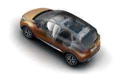 Protección Dotado de airbags frontales y laterales delanteros, Renault Captur tiene un fuerte instinto de protección.