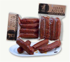 Chorizo casero Tierra Astur Chorizo casero tradicional ideal para acompañar la fabada asturiana.