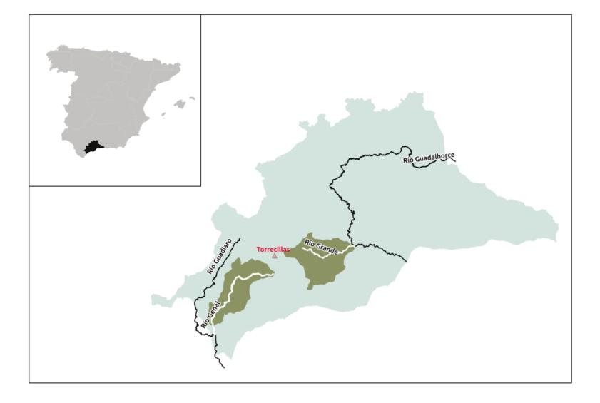 Marruecos) (Fig. ). Aunque son tributarios de cuencas hidrográficas diferentes (Guadalhorce el primero y Guadiaro el segundo), presentan bastantes similitudes ecológicas.