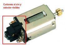 fabricante DS, o 18 gramos girando a 6 voltios medidos sobre el MPM (Medidor de Potencia Magnética) del fabricante MSC.