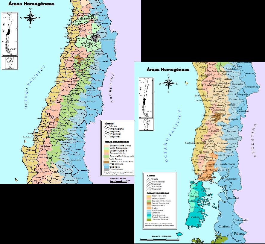 Antecedentes del secano costero e interior de Chile.