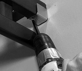 Secure wall anchors if no stud is present at tower bracket hole locations. 20. Place tower & shelf onto hardware. 1.