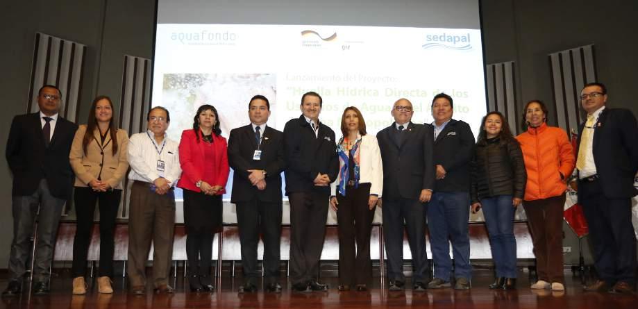 Lanzamiento e inicio del Estudio de Huella Hídrica Directa de los Usuarios de Agua en el Ámbito de Lima Metropolitana en alianza con la Cooperación Alemana- GIZ y SEDAPAL.