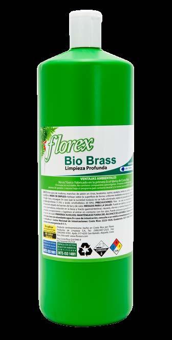 Limpiador de loza sanitaria BioBrass Producto utilizado como alternativa ambiental para resolver problemas de suciedad pesada en los
