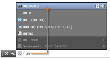 La ventana de comandos muestra solicitudes, opciones y mensajes. Consulte los métodos básicos para controlar AutoCAD.