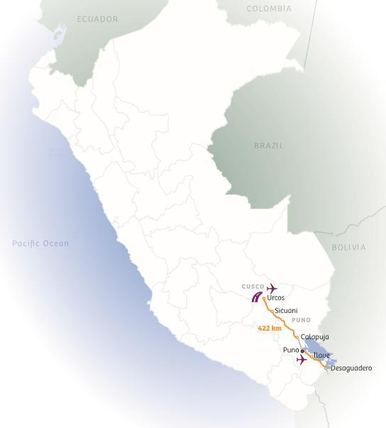 LONGITUDINAL DE LA SIERRA TRAMO 5 NO CONVOCADO Mantenimiento periódico inicial así como la operación y mantenimiento de 422 km
