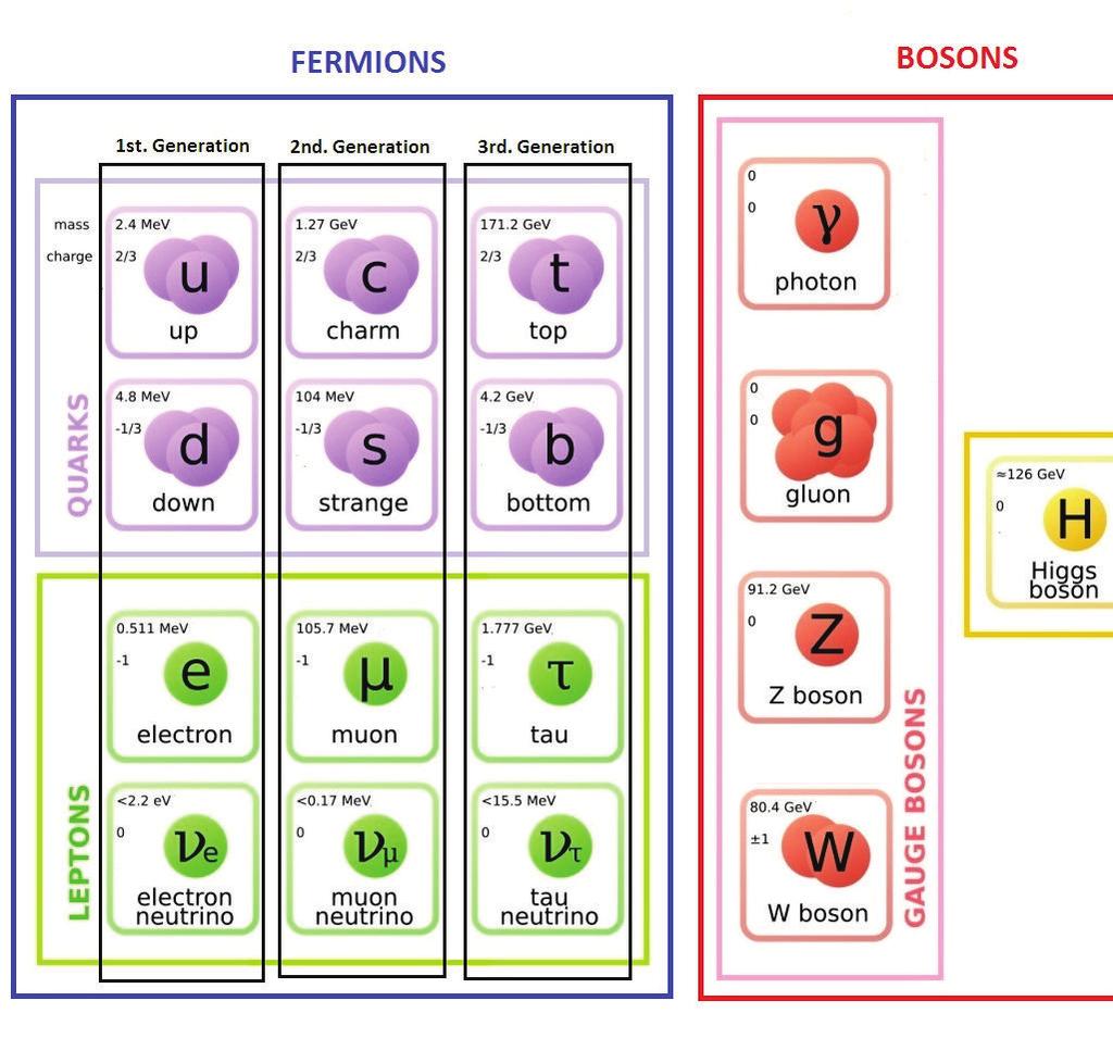 para d, s y b [1, 13]. Los fermiones se subdividen en tres familias también conocidas como generaciones (Figura 2.1).
