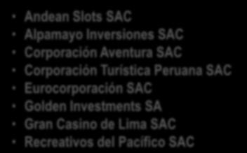 Empresas) Andean Slots SAC Alpamayo Inversiones SAC