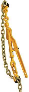 All loadbinders feature special links with controlled flash welds and are painted with yellow, powdercoat enamel.