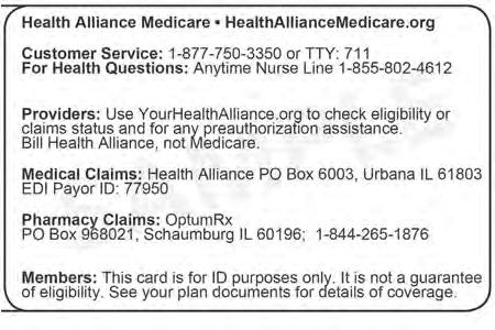 investigación clínica de rutina y los servicios de un hospicio). Guarde la tarjeta roja, blanca y azul de Medicare en un lugar seguro en caso de que deba presentarla más adelante.