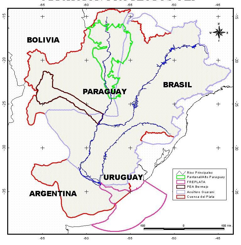 Proyectos GEF en la Cuenca del Plata Bermejo (123.000 km 2 ): Programa Estratégico de Acción para la Cuenca del Río Bermejo (PEA-Bermejo). Pantanal (496.