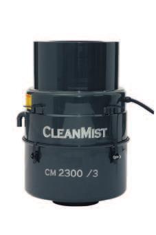 Gama CleanMist CM 300 e CM 500 Para fi jación n 3 pernos M8 en Ø 250 mm para mod. CM 300 y CM 500 CÓDIGO Caudal Motor kw Rumor medido a 1,5 m.