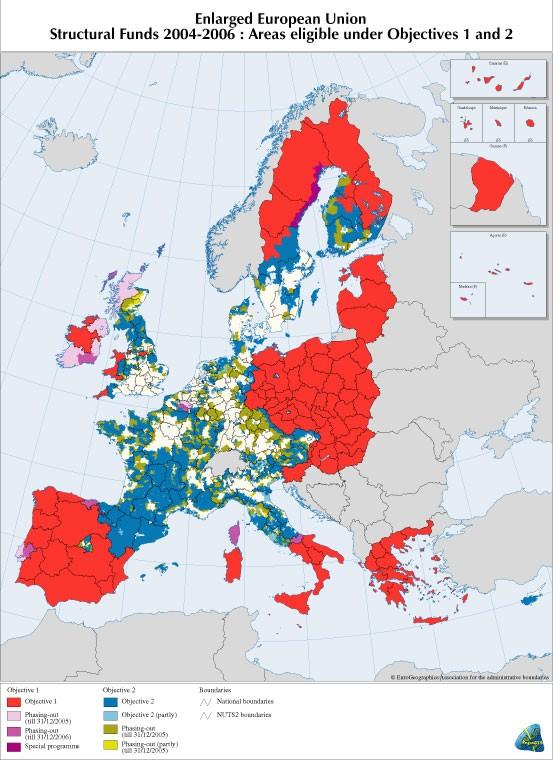 La Poĺıtica Regional de la UE: Objetivos Objetivos 2000 y