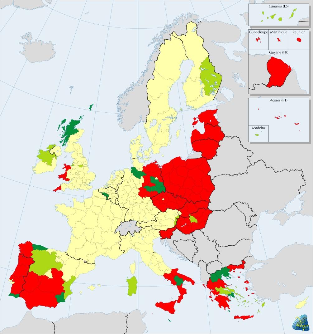 La Poĺıtica Regional de la UE: Objetivos Convergencia Phasing out