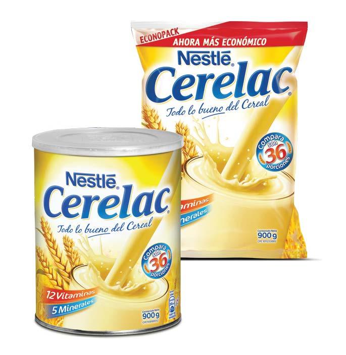 LÁCTEOS / DAIRY CERELAC CERELAC Bebida a base de cereal (trigo). Cereal beverage (wheat).