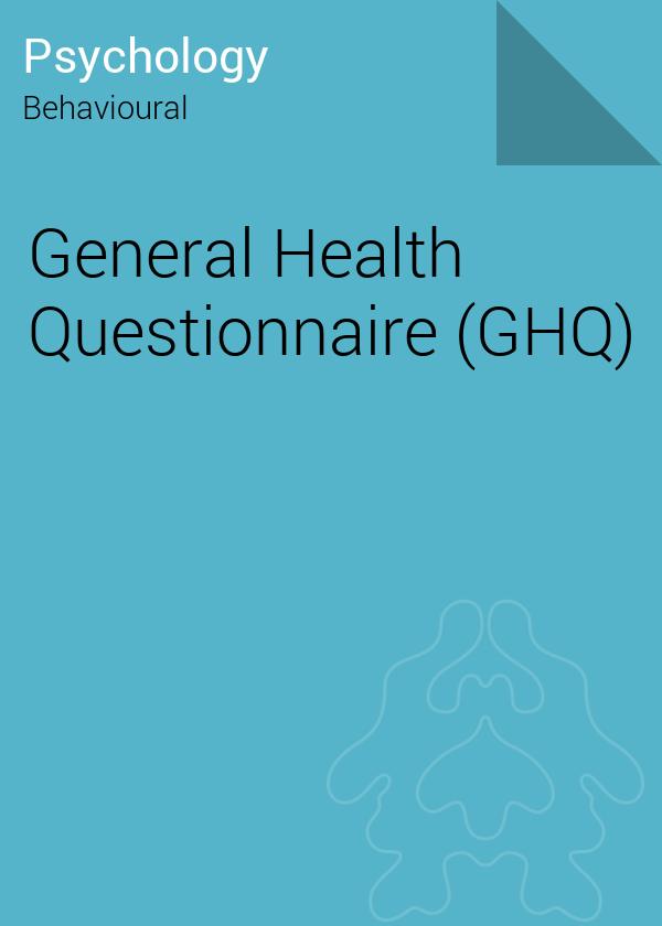 Cuestionario General de Salud, versión de 12 ítems (General Health Questionnaire, GHQ- 12; Goldberg y Williams, 1998),