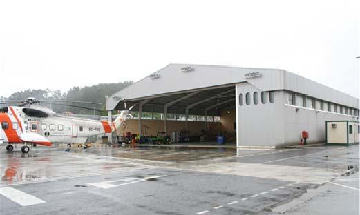 Propuesta de Revisión del Plan Director del Aeropuerto de A Coruña Diciembre 2017 Existe un hangar cuyo uso comparten la Aviación General y el Servicio de Salvamento Marítimo (Hangar Helimer) ubicado
