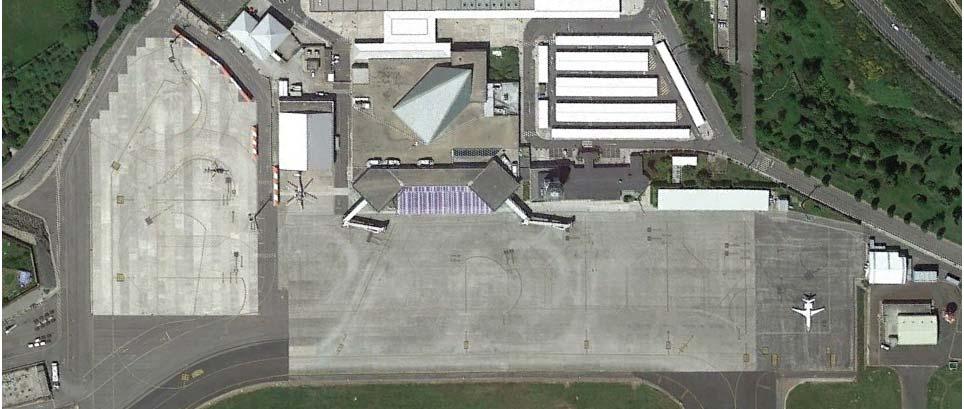 Descripción de la situación actual del aeropuerto y su entorno Ilustración 2.4.- Plataforma de estacionamiento de aeronaves R-1 R-0 La Ilustración 2.