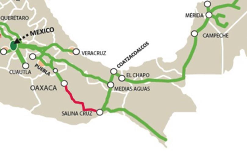 NUEVOS PROYECTOS Vías del Sureste Mediano Plazo (3/3) Salina Cruz Oaxaca Puebla Dota de redundancia al sistema ferroviario del sureste. Mejora la conectividad de la región con el centro del país.
