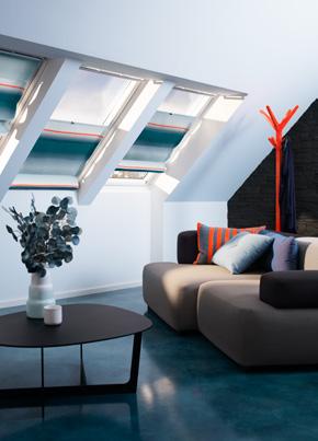 Filtra la luz natural y dale un toque de color a tu hogar con las cortinas difusoras VELUX.