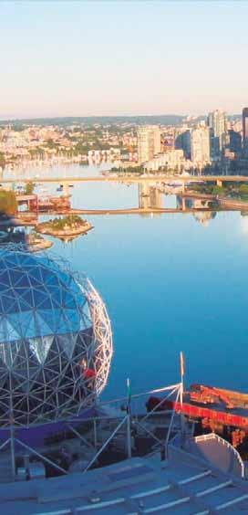 PRODUCTO EXCLUSIVO Parlamento, Victoria ESCAPADA A BRITISH COLUMBIA 54 Día 1. Vancouver Bienvenido a Vancouver, la tercer ciudad más grande de Canadá. Traslado privado al hotel y alojamiento. Día 2.