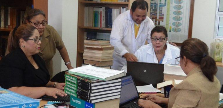 Sistema Bibliotecario en proceso de fortalecimiento del Centro de Documentación del IGG-CIGEO En base al fortalecimiento del Plan Institucional de la UNAN-Managua, el equipo del Sistema Bibliotecario