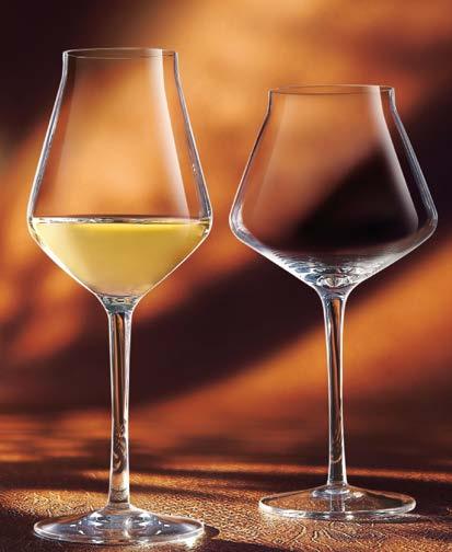 Copas de mesa REVEAL UP SOFT (tintos y blancos) e INTENSE (vinos potentes). Tecnología: KRYSTA extra strong crystal glass. 290.091 a Soft 30 30 d83xh217 6 290.092 b Soft 40 40 d91xh232 6 290.