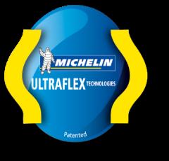20: en porcentaje, es el incremento de la huella al suelo logrado con el primer neumático de tecnología Ultraflex, el MICHELIN XeoBib, respecto a un neumático estándar.