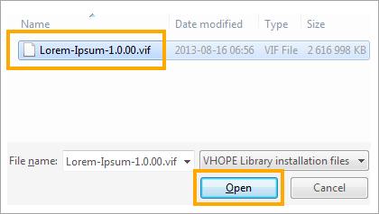 Espere hasta que finalice la instalación. Tenga paciencia ya que podría tardar un buen tiempo 2.2 archivo de VIF Haga clic en "continuar" para abrir el diálogo del navegador de archivos.