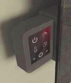 When closed it is hidden behind the radiator Se puede instalar en cualquier punto del radiador. Dotado de un sensor de movimiento por rotación protegida.