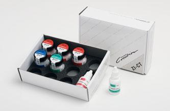.. 25 ml 1 ZI-CT Color Chart ZI-CT Gingiva Kit 620504 Colores gingivales completos 8 Gingiva G1 7, N... 15 g 1 Modeling Liquid ML-H.